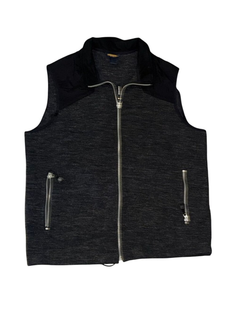 Woolrich Mens Wool Blend Zip-Up Vest